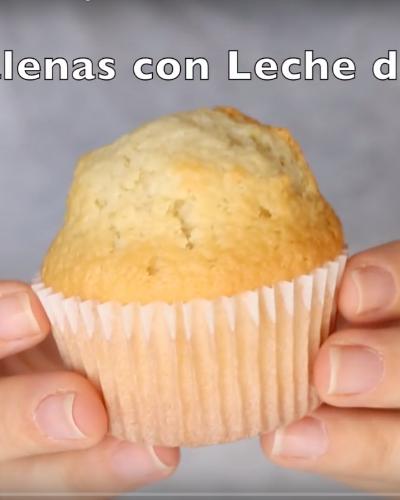 Magdalenas con leche de coco