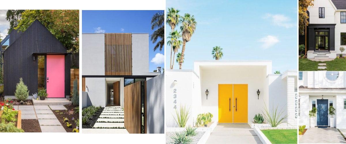 Pared y puerta a contraste