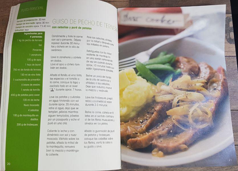 Libro de recetas en olla lenta Lidl Silvercrest