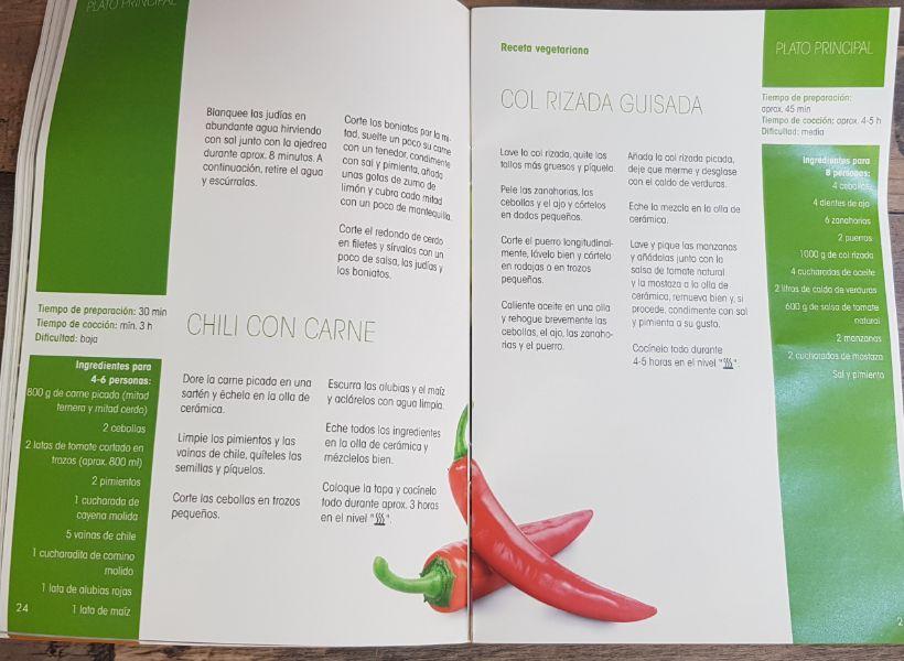 Libro de recetas en olla lenta Lidl Silvercrest