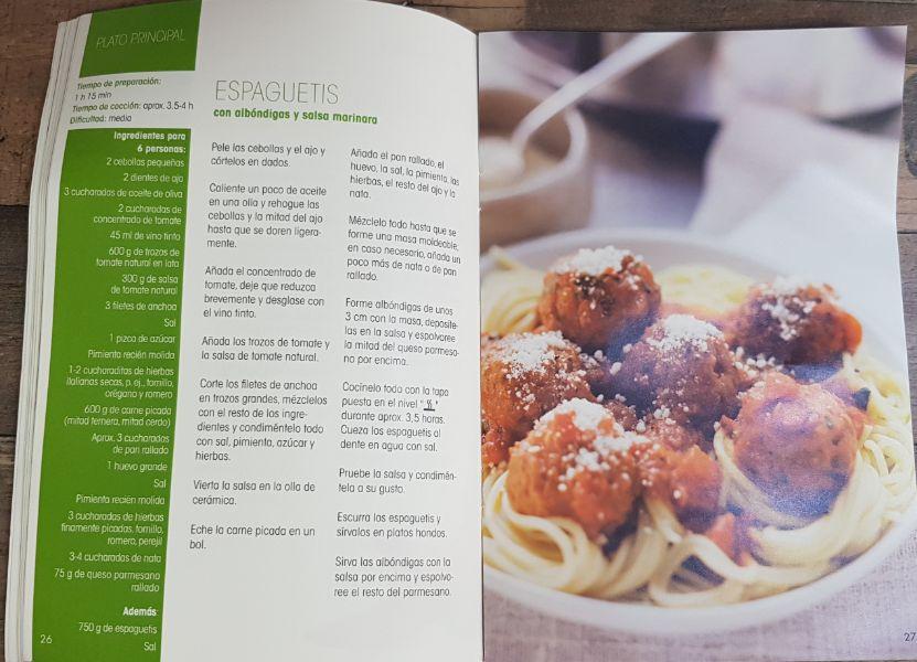 Libro de recetas en olla lenta Lidl Silvercrest