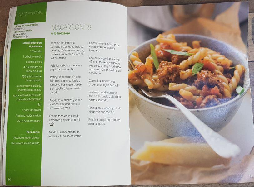 Libro de recetas en olla lenta Lidl Silvercrest