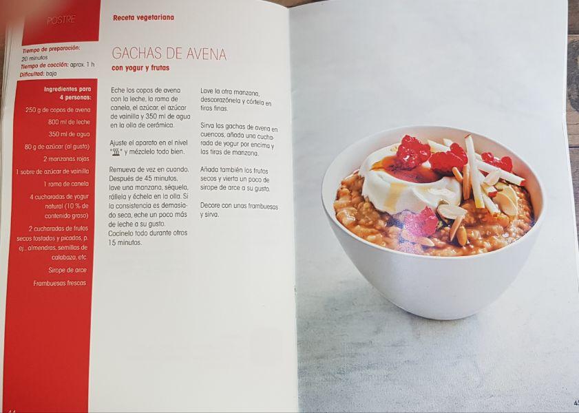 Libro de recetas en olla lenta Lidl Silvercrest