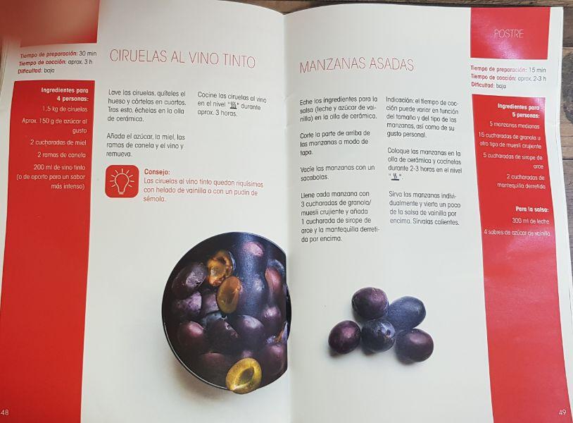 Libro de recetas en olla lenta Lidl Silvercrest