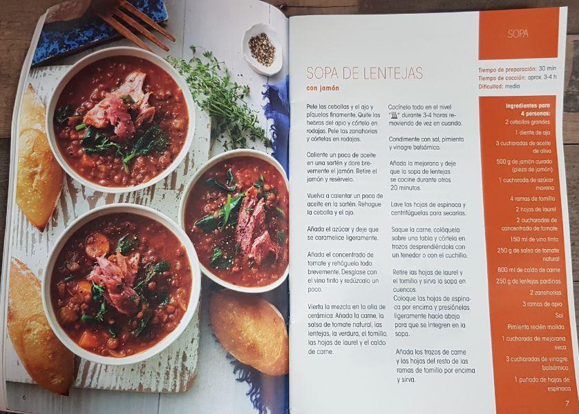Libro de recetas en olla lenta Lidl Silvercrest