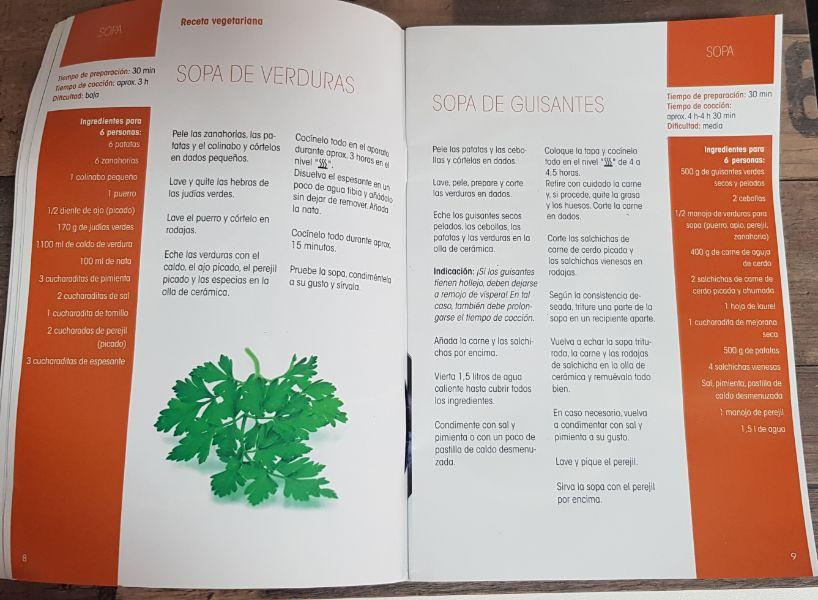 Libro de recetas en olla lenta Lidl Silvercrest