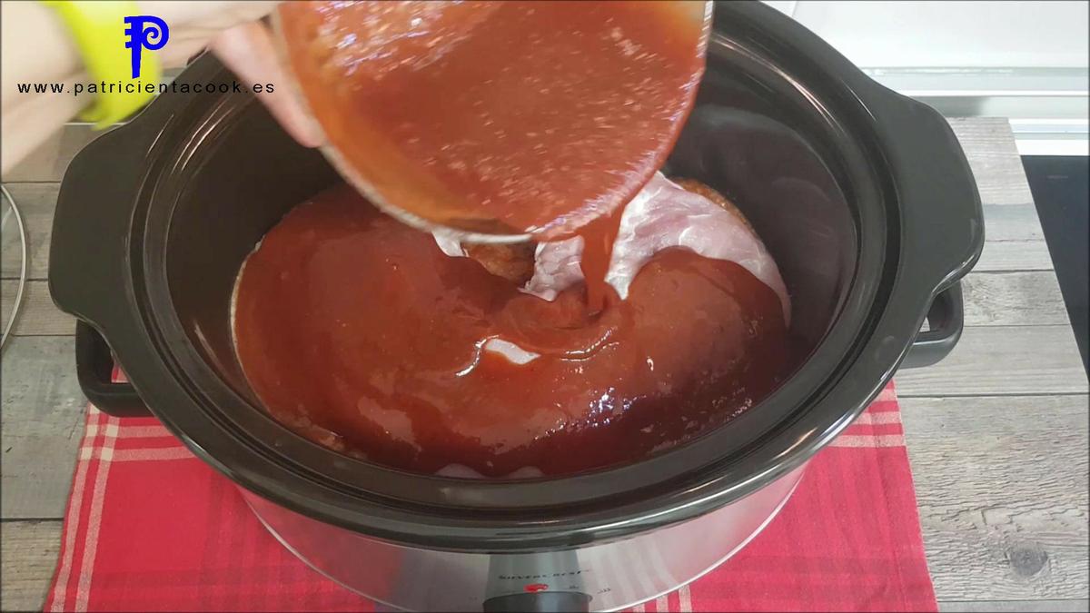 Pulled pork en olla lenta