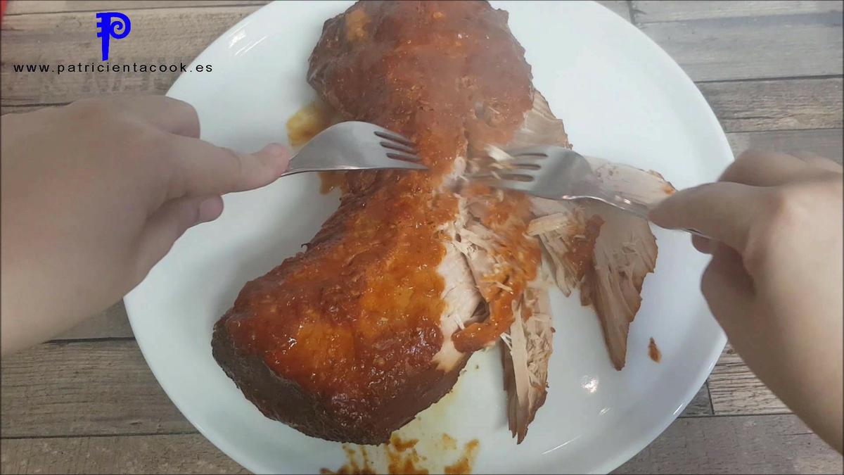 Pulled pork en olla lenta