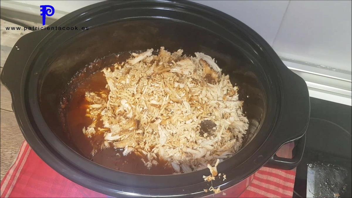 Pulled pork en olla lenta