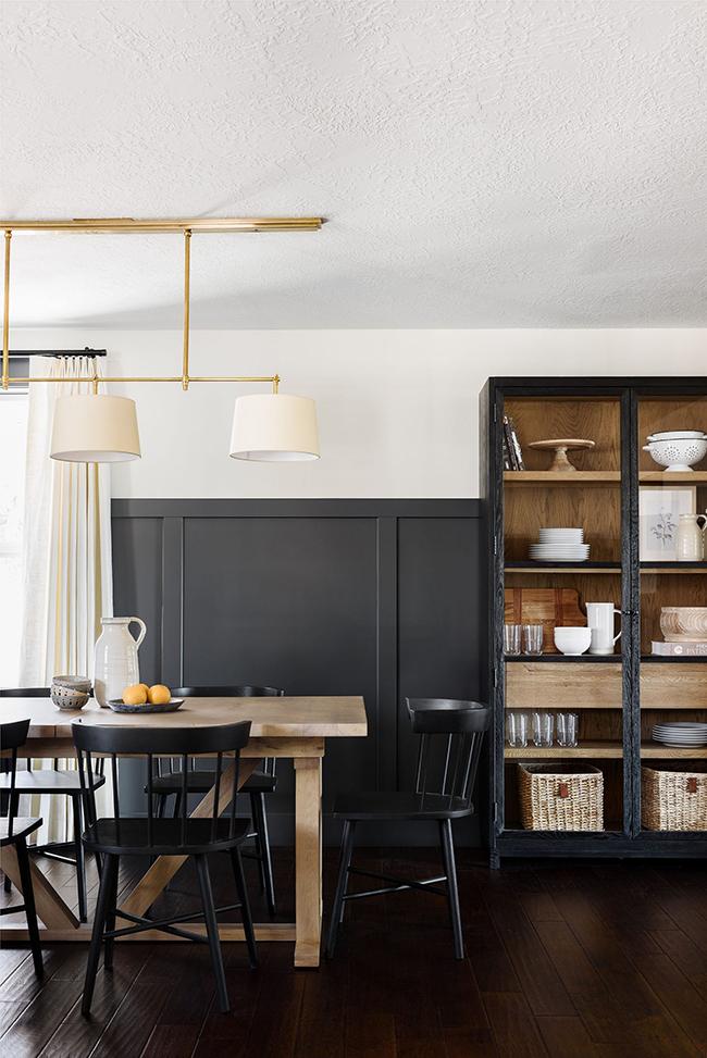 Negro y madera, una combinación perfecta