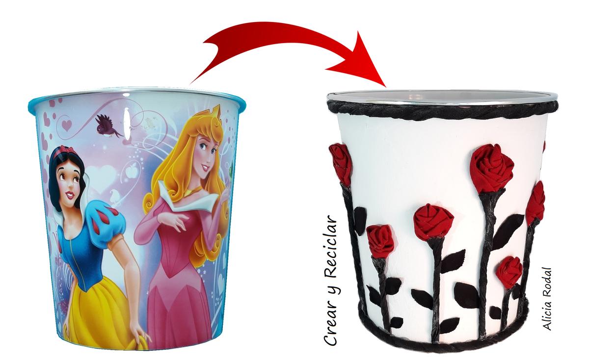 ideas de manualidades geniales que puedes hacer con artículos cotidianos para la decoración de tu hogar. Aprende a darle una segunda oportunidad a 2 objetos tan simples como un reloj de pared y un cubo para la basura.