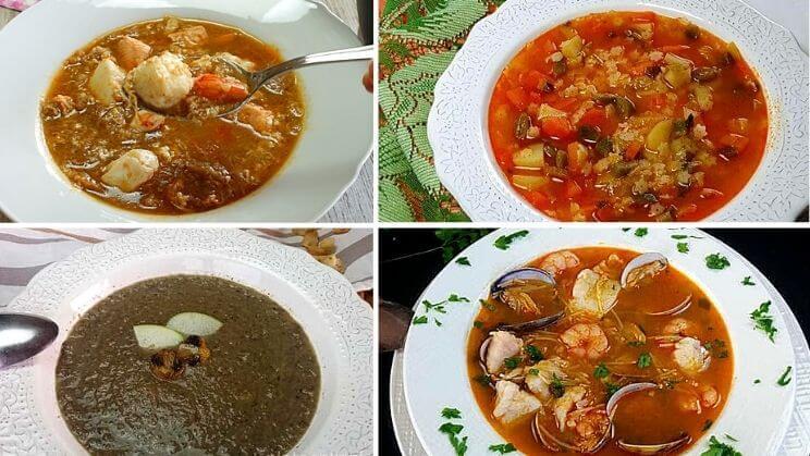 4 sopas para el frio