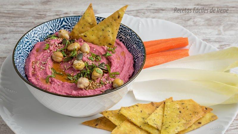 hummus de remolacha receta paso a paso