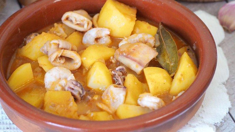 receta de patatas a la cazuela