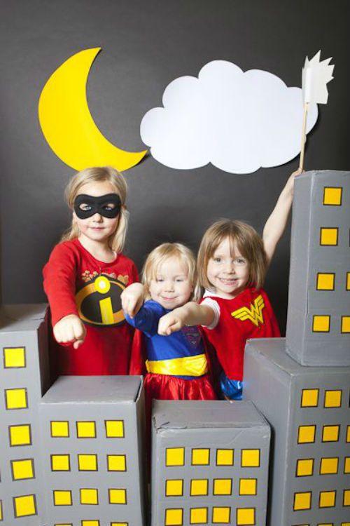 Photobooth para fiestas de superhéroes