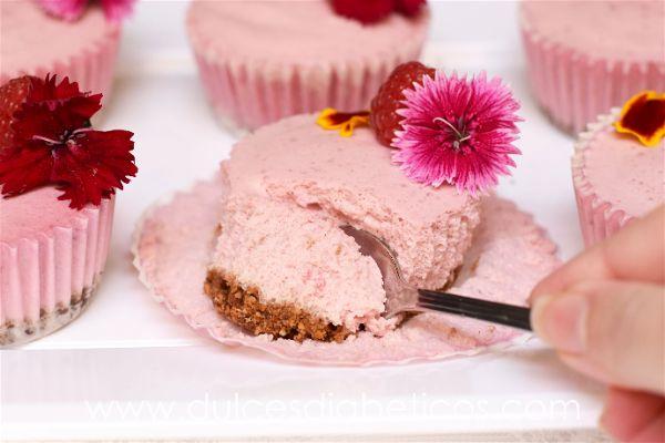 Mousse de frambuesas sin azucar