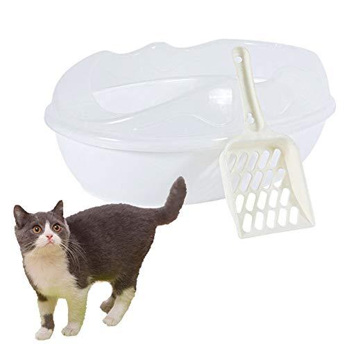 shuxuanltd Arenero Gatos Cubierto Arenero Gatos Autolimpiable Arenero Gato Areneros para Gatos Cubiertos Areneros para Gatos Arenero Gatos Automatico White