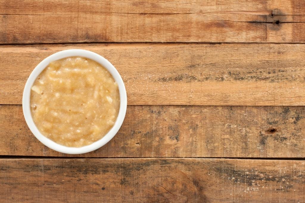 Puré de plátano para hacer pan de plátano