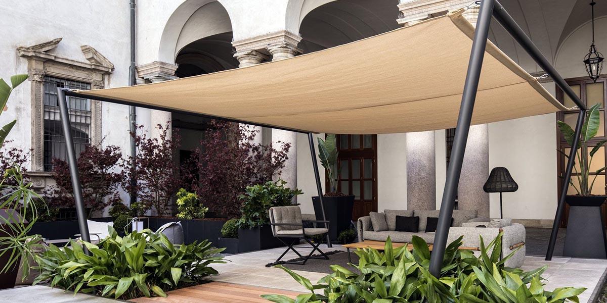 Toldos vela para el jardín