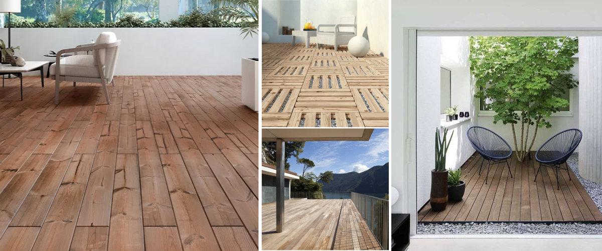 Suelos de terraza de madera