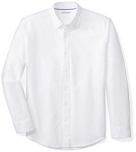 Amazon Essentials Regular-Fit Long-Sleeve Solid Oxford...