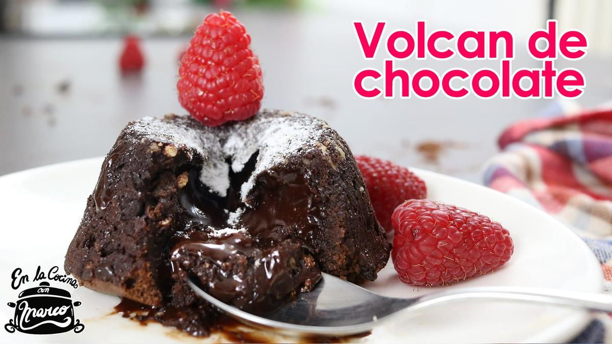 Volcán de chocolate