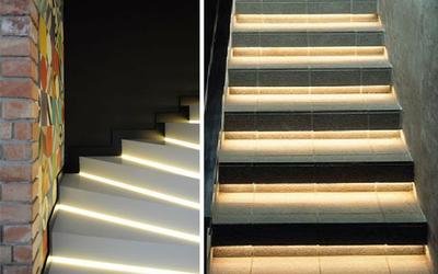 Decora tus escaleras con tiras y luces LED!
