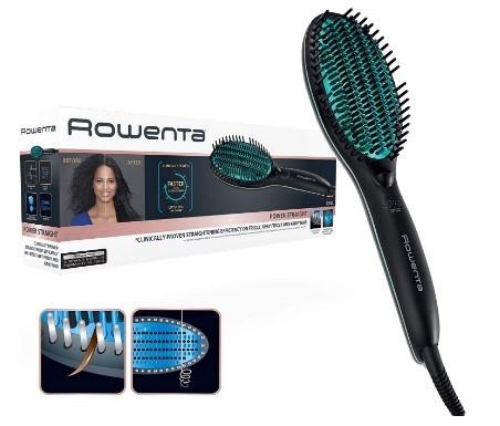Rowenta Power Straight Cepillo Especial para cabello Rizado, Cepillos eléctricos para pelo