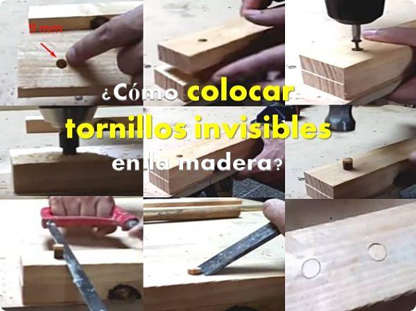 últimos pasos sobre como colocar los tapones para tornillos invisibles
