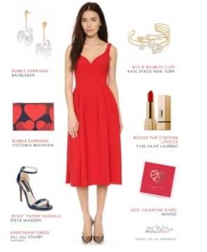 Cómo combinar con un vestido de fiesta rojo? | Bodas