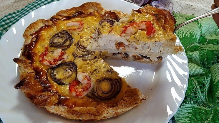 Tarta rustica de pescado