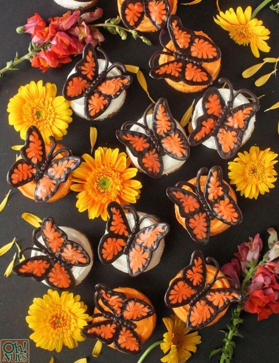 Ideas originales para decorar Cupcakes. Cupcakes Mariposa.