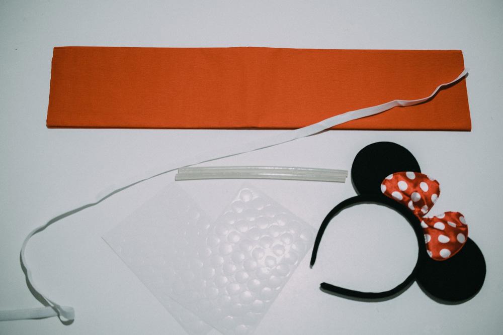 Disfraz DIY Minnie Mouse Papel Crepé
