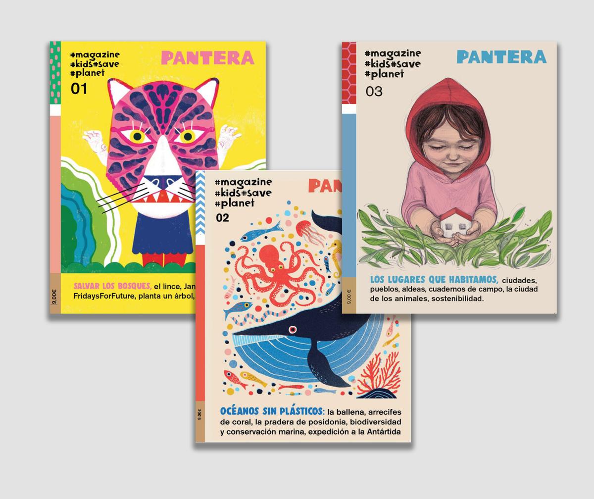 Foto de las portdas de la revista Pantera