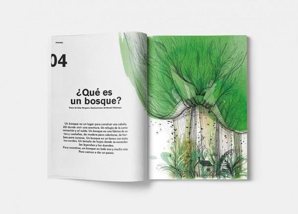 Página de la revista Pantera Magazine sobre los bosques