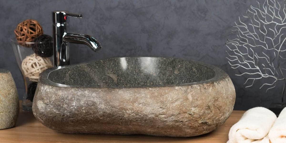 Lavabo rustico de piedra