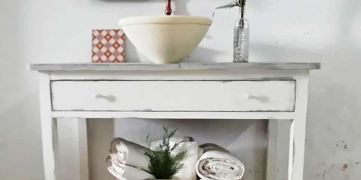 Mesa en lavabo