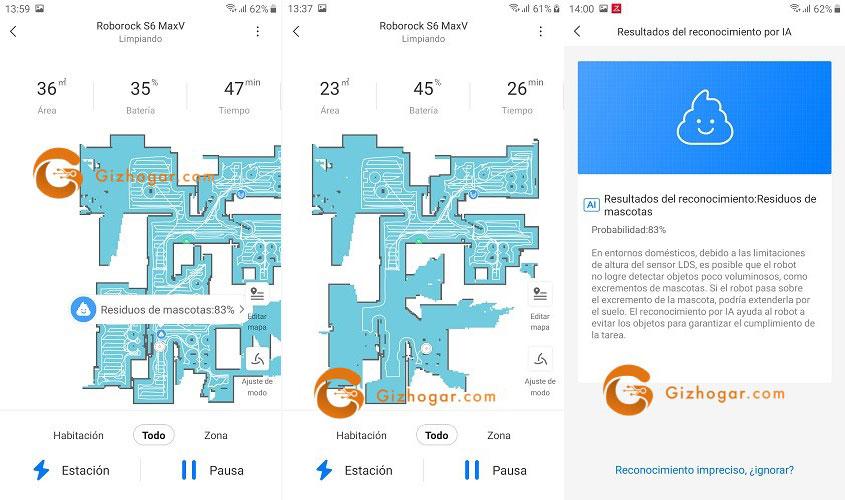 Roborock S6 MaxV - App