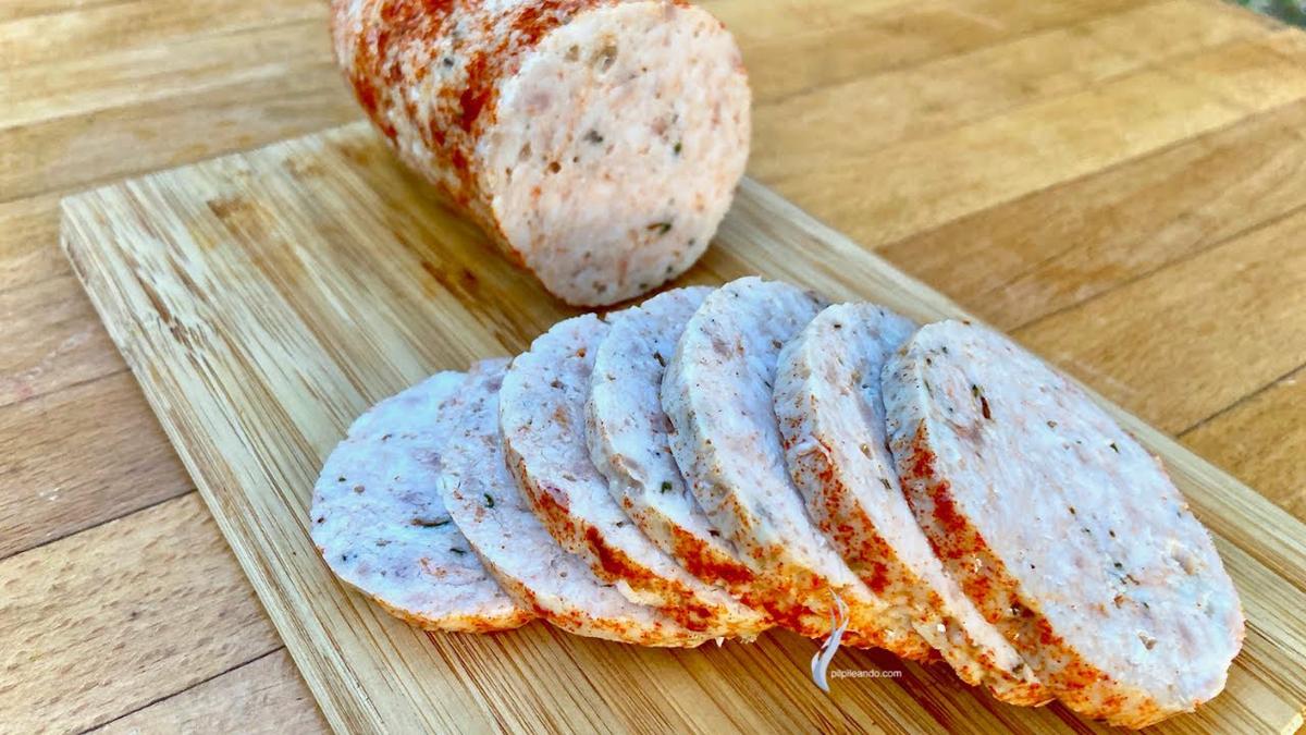 EMBUTIDO DE POLLO CASERO FÁCIL