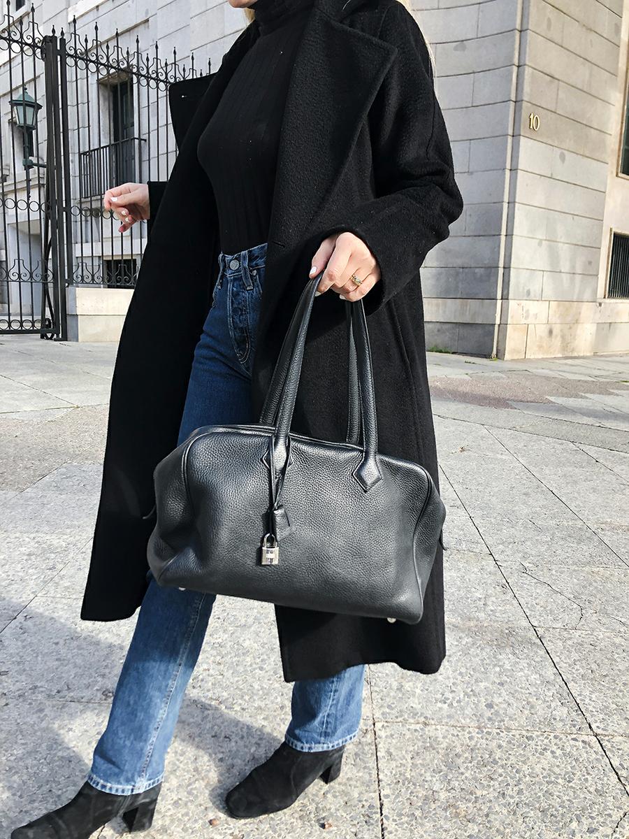 Trini | Max Mara coat Mih jeans