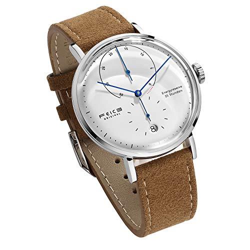 FEICE Reloj Automático para Hombre Reloj Bauhaus Reloj Mecánico Acero Inoxidable Espejo...