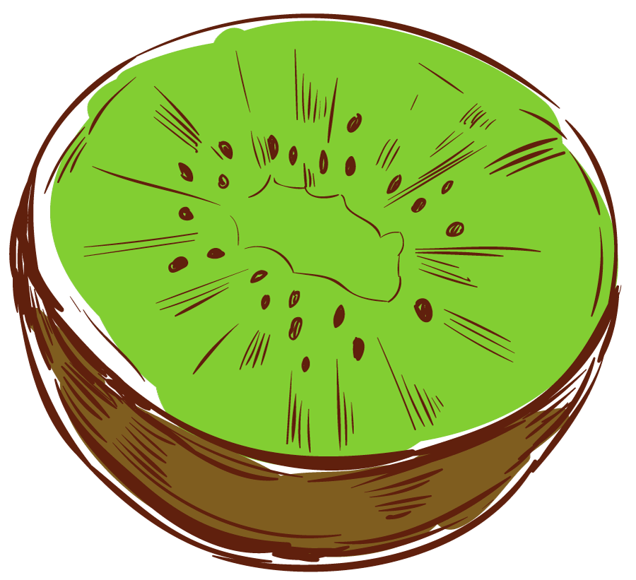 dibujo de kiwi