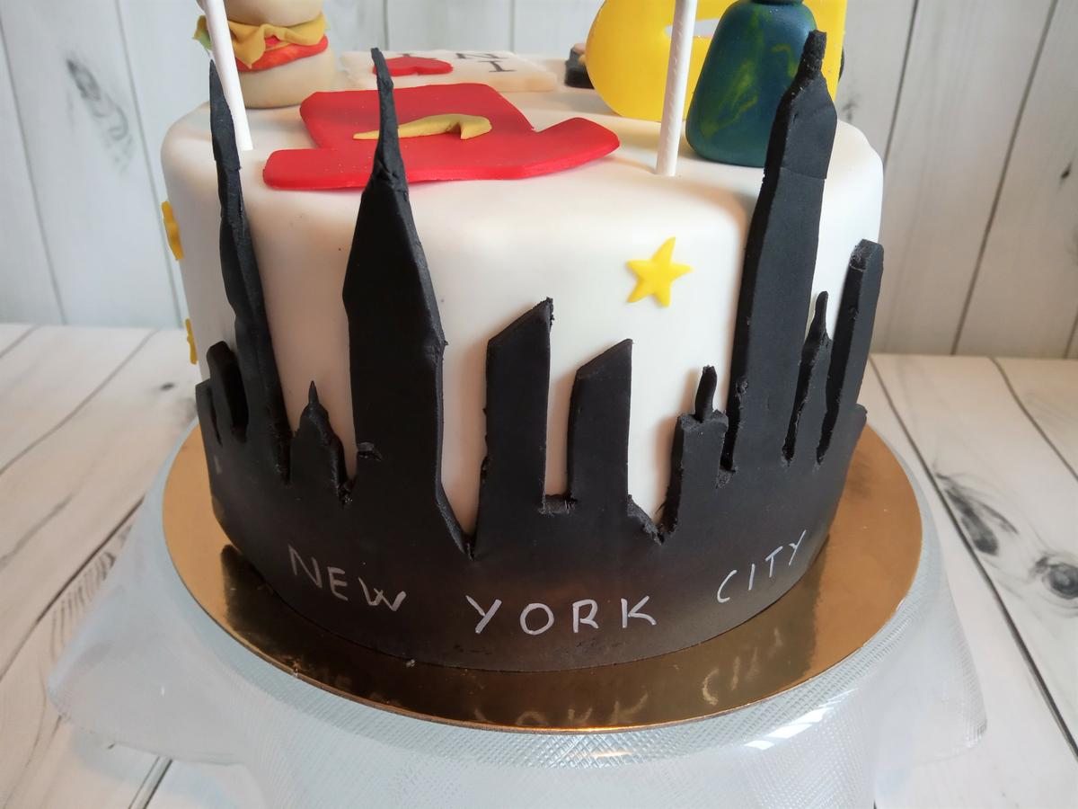 Skyline de New York fondant