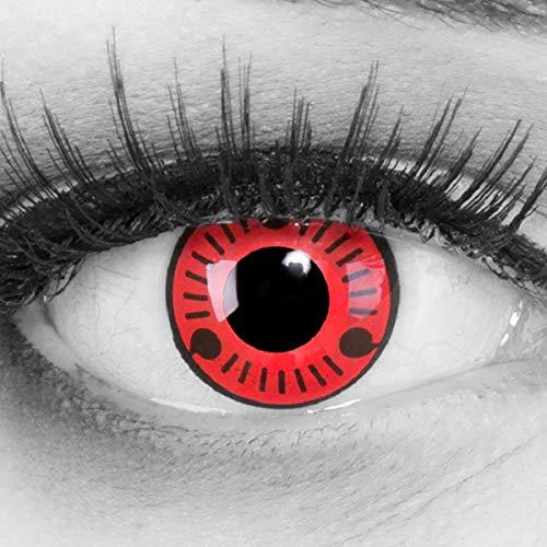 entillas de color rojo negro Sasuke...