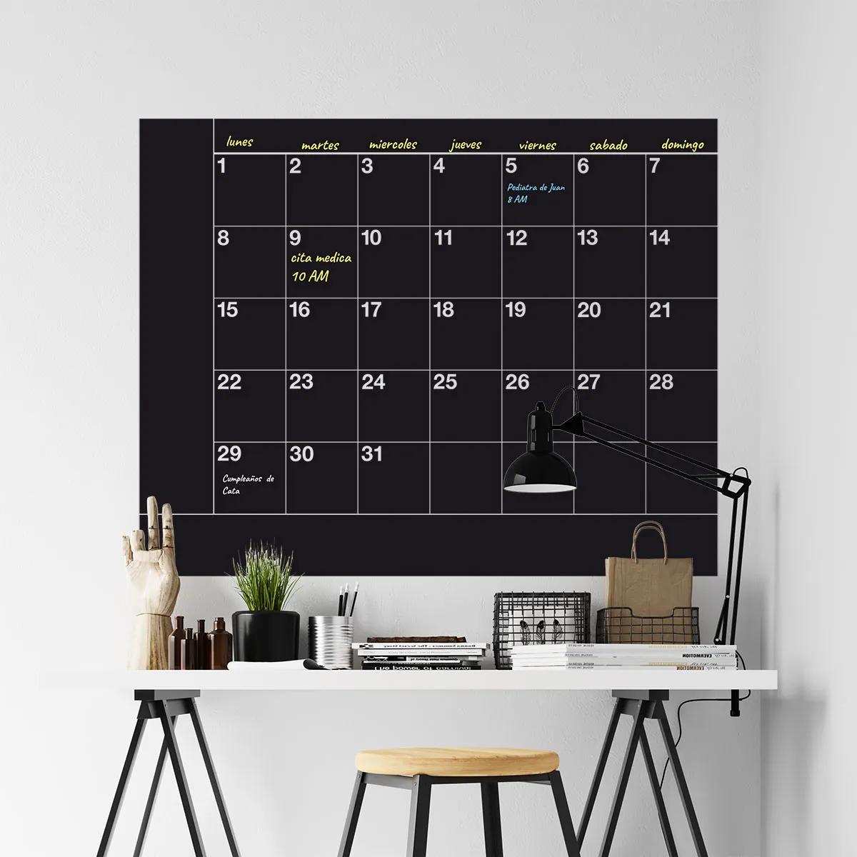 pizarras adhesivas vinilos decorativos semanal mensual 