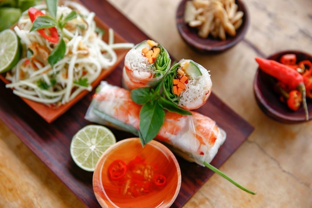 Rollitos de verdura vietnamitas