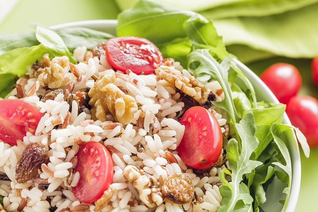 Ensalada de arroz pilaf oriental