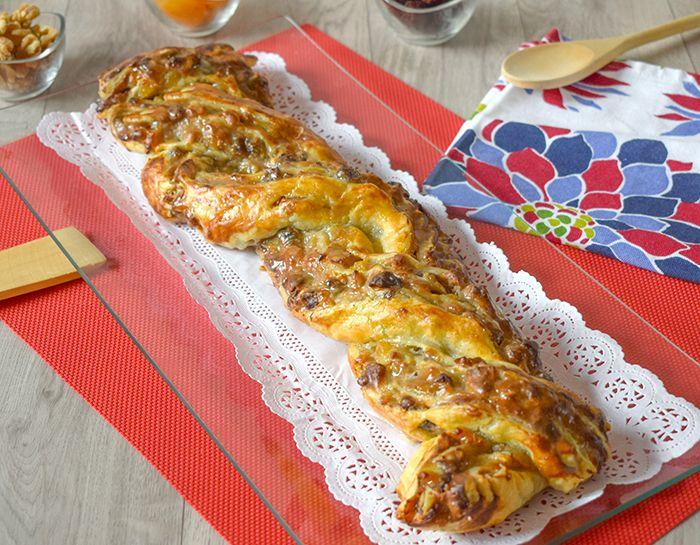 hojaldre relleno trenza