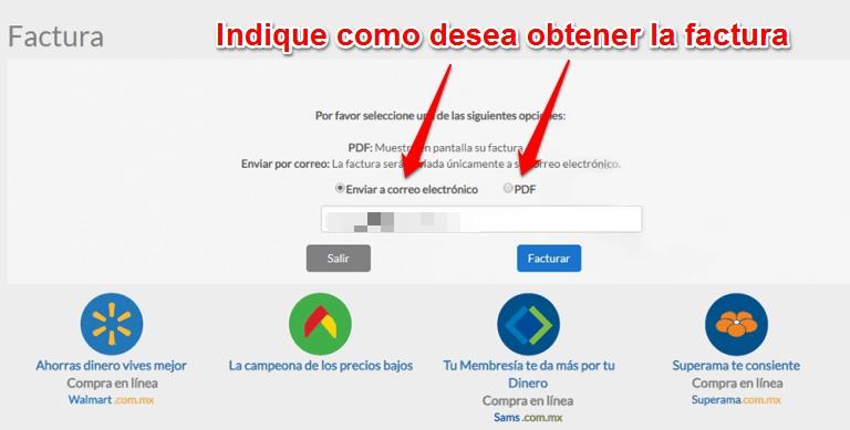 Cómo facturar en empresas de Grupo Walmart