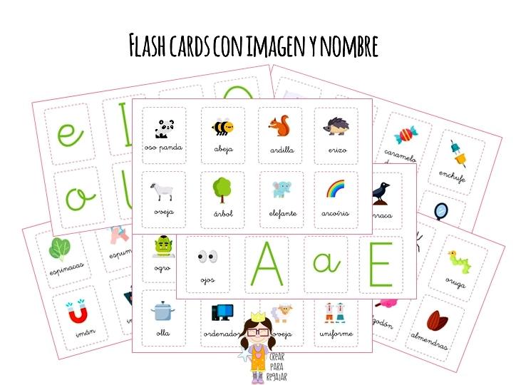 FLASH CARDS CON IMAGEN Y NOMBRE descargable